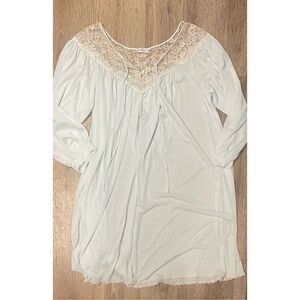 Miss Elaine XL Vintage Union Made Light Blue Robe with Pockets